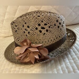 NWT Women’s Straw Fedora Hat